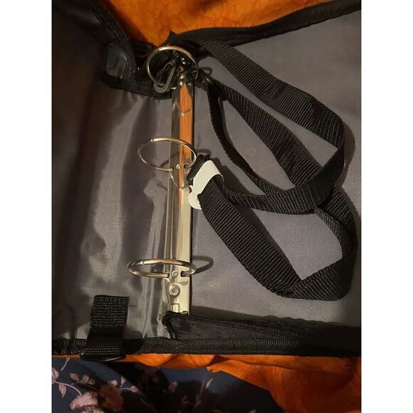 Case-It Mighty Zip Tab 3-Ring 2 - Inch Zipper Binder Expanding File Pink/Black - Picture 8 of 10